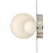 Lisa McDennon Rhea LED 10 inch Polished Nickel Vanity Light Wall Light