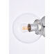 Mimi 1 Light 6 inch Chrome Bath Sconce Wall Light, can be Ceiling Mounted