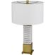 Cranbourne 28.25 inch 150.00 watt Antique Brass and Marble Table Lamp Portable Light