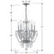 Traditional Crystal 5 Light 14 inch Polished Chrome Mini Chandelier Ceiling Light in Clear Hand Cut