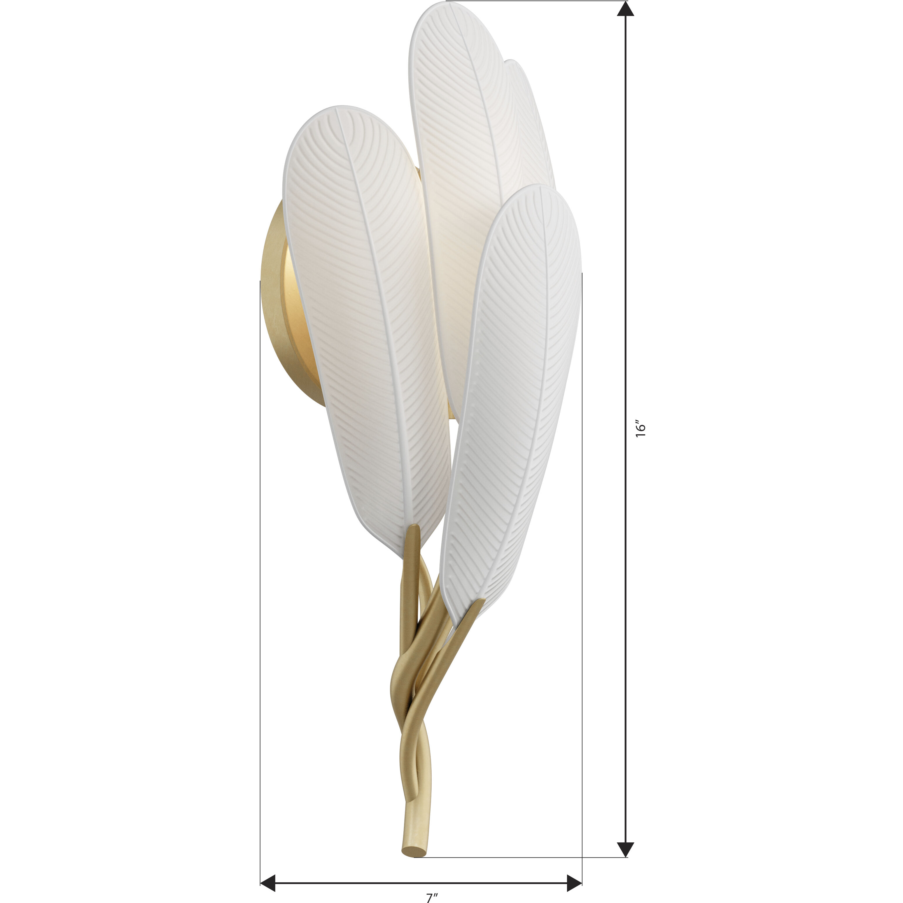 Vellinor 1 Light 7 inch Painted Legacy Brass Wall Sconce Wall Light