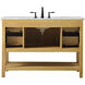 Metropolis 48 X 22 X 34 inch Natural Wood Vanity Sink Set