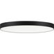 Trim LED 11 inch Black Flush Mount Ceiling Light