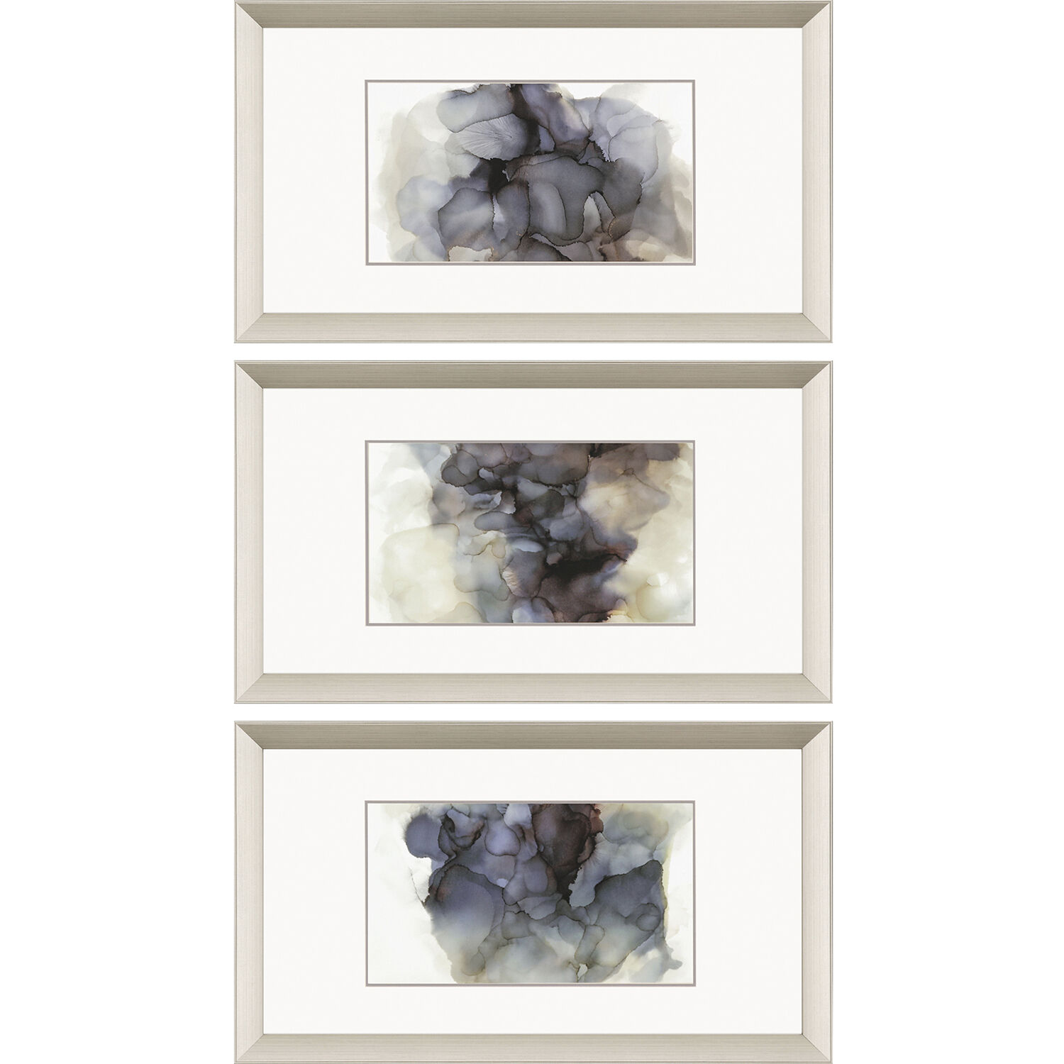 Abstract Gray and Beige and Black and Neutral Framed Art