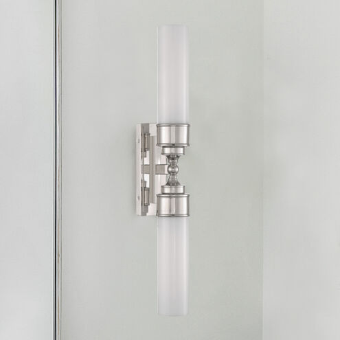 Wilcox 2 Light 5 inch Polished Nickel Bath Wall Sconce Wall Light