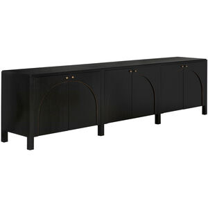 Weston 117 X 20.5 inch Hand Rubbed Black with Light Brown Sideboard, Extra Large