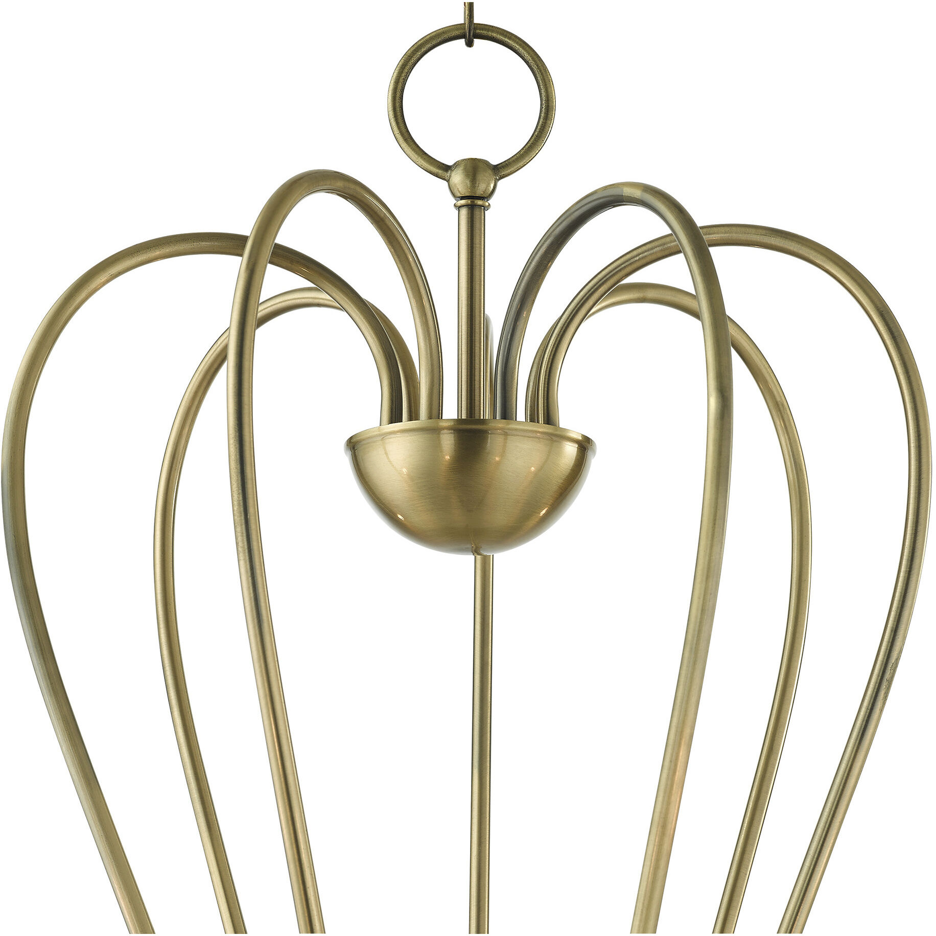 Lucerne 7 Light 30 inch Antique Brass Chandelier Ceiling Light