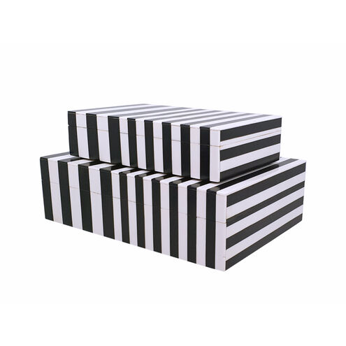Jacey 8 X 5 inch Black/White Box