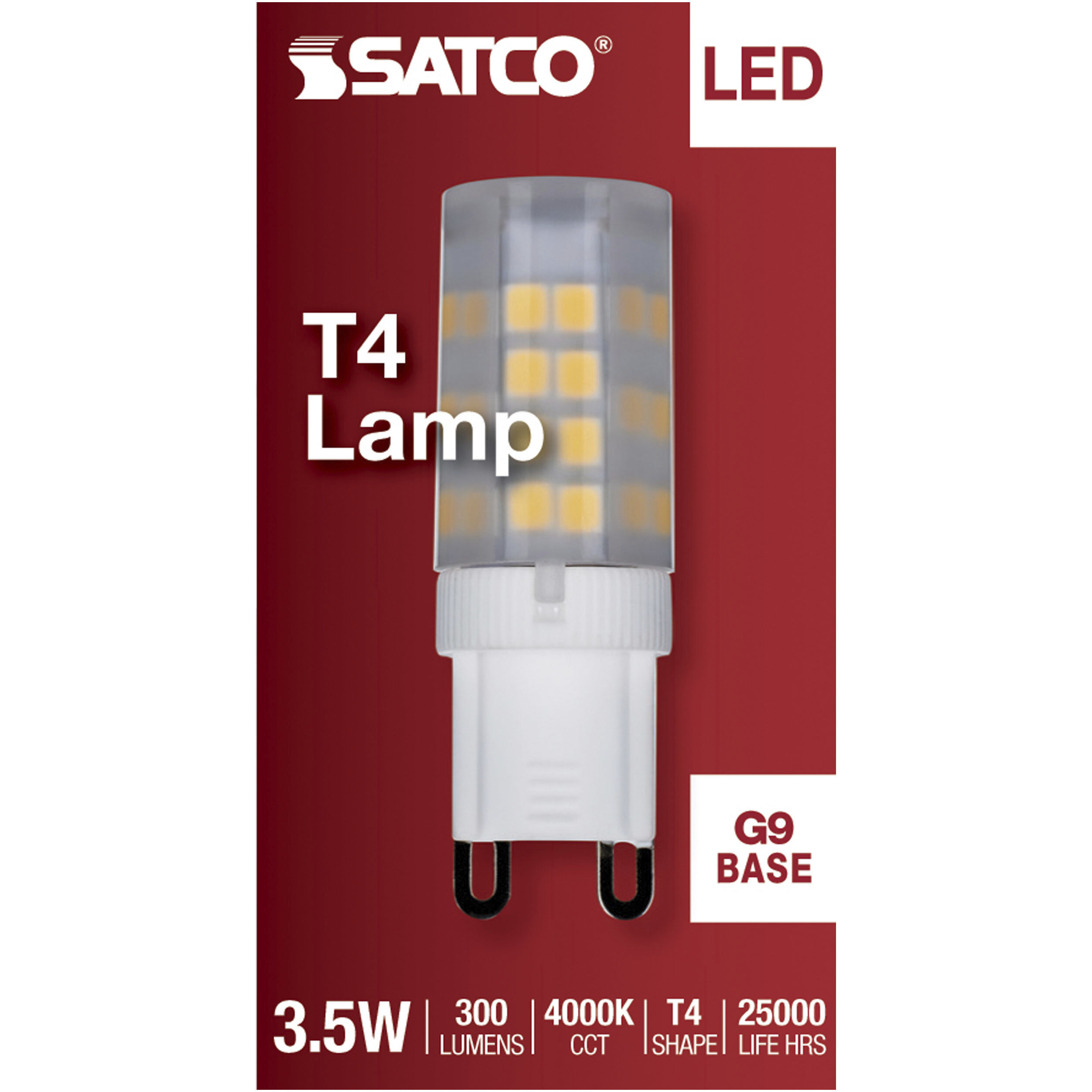 Lumos LED JCD LED G9 Double Loop 3.5 watt 4000K Mini and Pin-Based LED