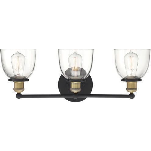 Bryson 3 Light 24 inch Vintage Bronze Bath Light Wall Light