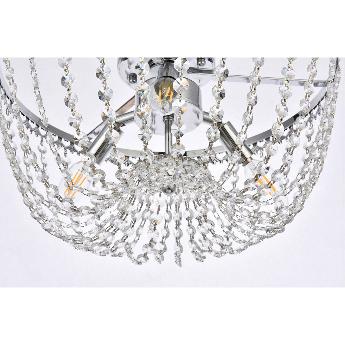 Kylie 3 Light 16 inch Chrome Flush Mount Ceiling Light