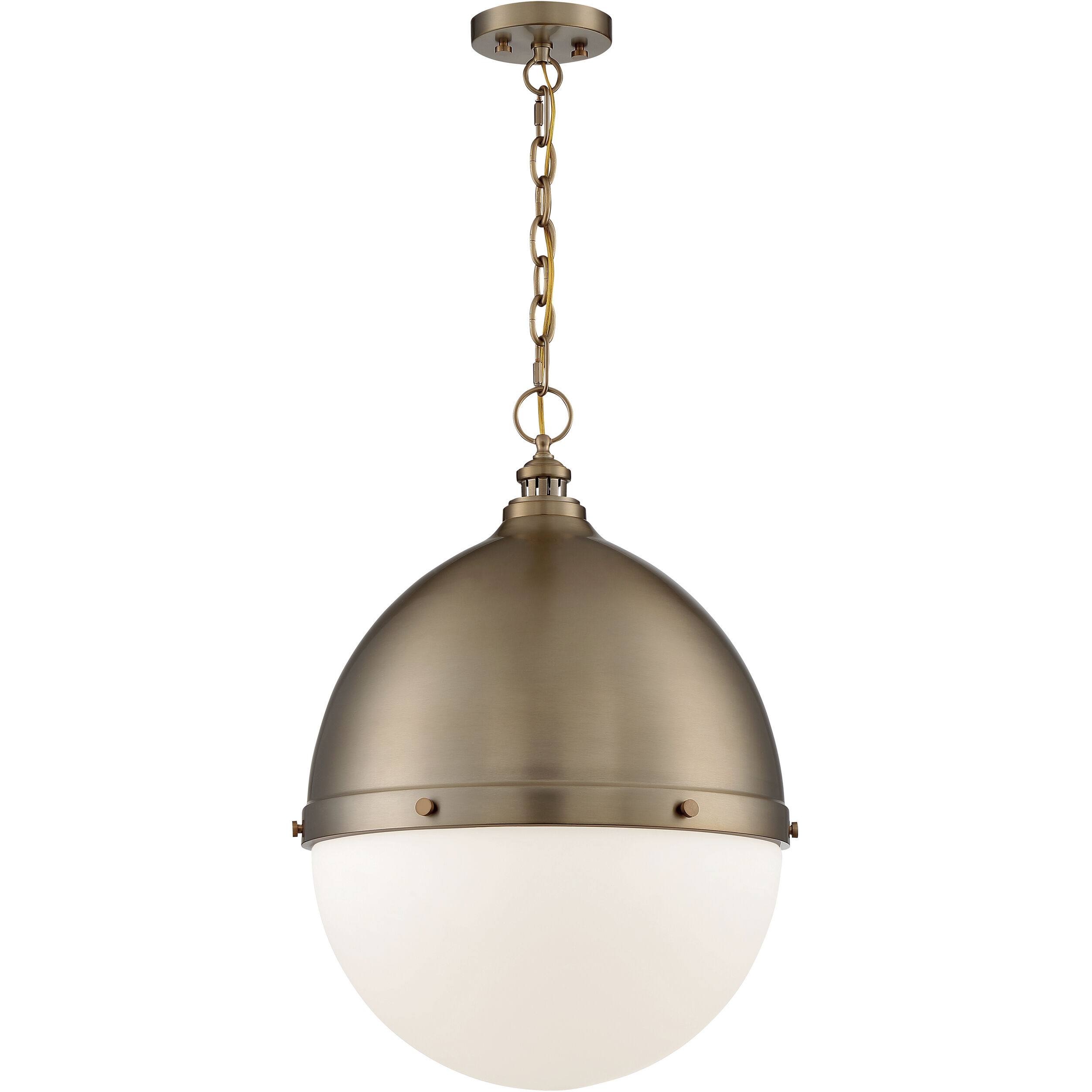 Ronan 1 Light 17.5 inch Burnished Brass Pendant Ceiling Light