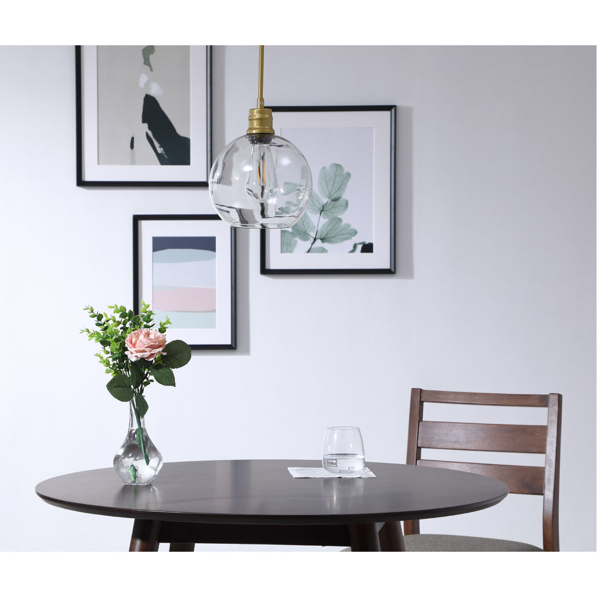 Emett 1 Light 8 inch Brass Pendant Ceiling Light