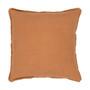 Solid 22 X 22 inch Burnt Orange Pillow Kit