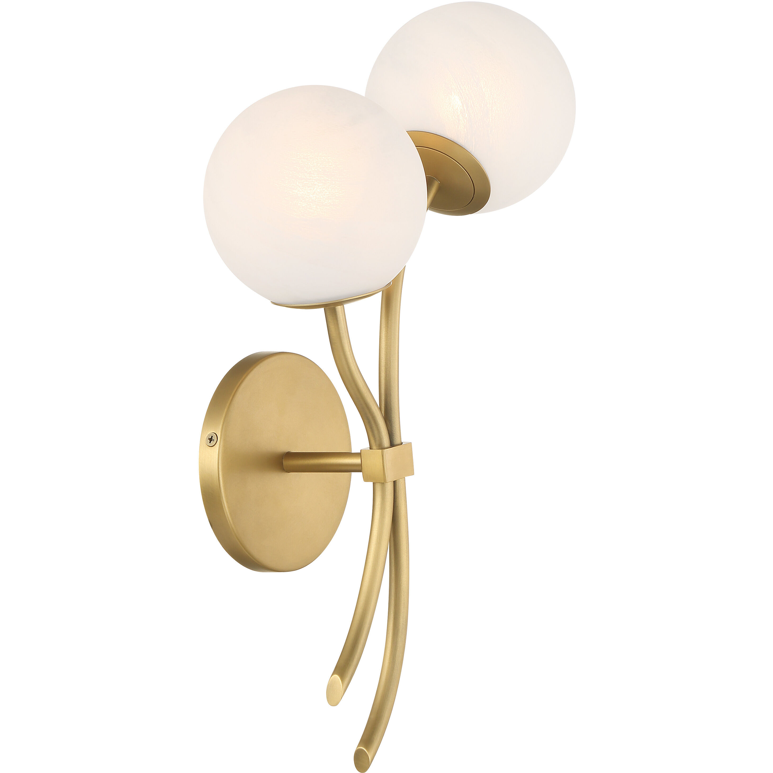 Curven Wall Sconce Wall Light in Legacy Brass
