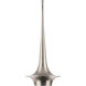 Hugo 1 Light 10.13 inch Brushed Nickel Mini Pendant Ceiling Light