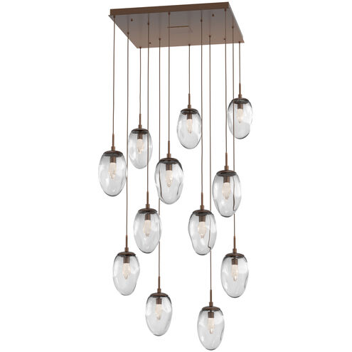 Meteo LED LED Burnished Bronze Chandelier Ceiling Light, Square Multi-Pendant