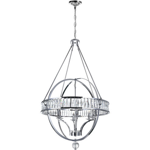 Arkansas 6 Light 30 inch Chrome Chandelier Ceiling Light