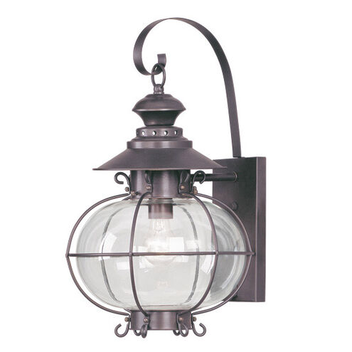 Harbor 1 Light 20 inch Bronze Outdoor Wall Lantern