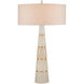 Eleanora 33.75 inch 100 watt Natural/Natural Brass Table Lamp Portable Light