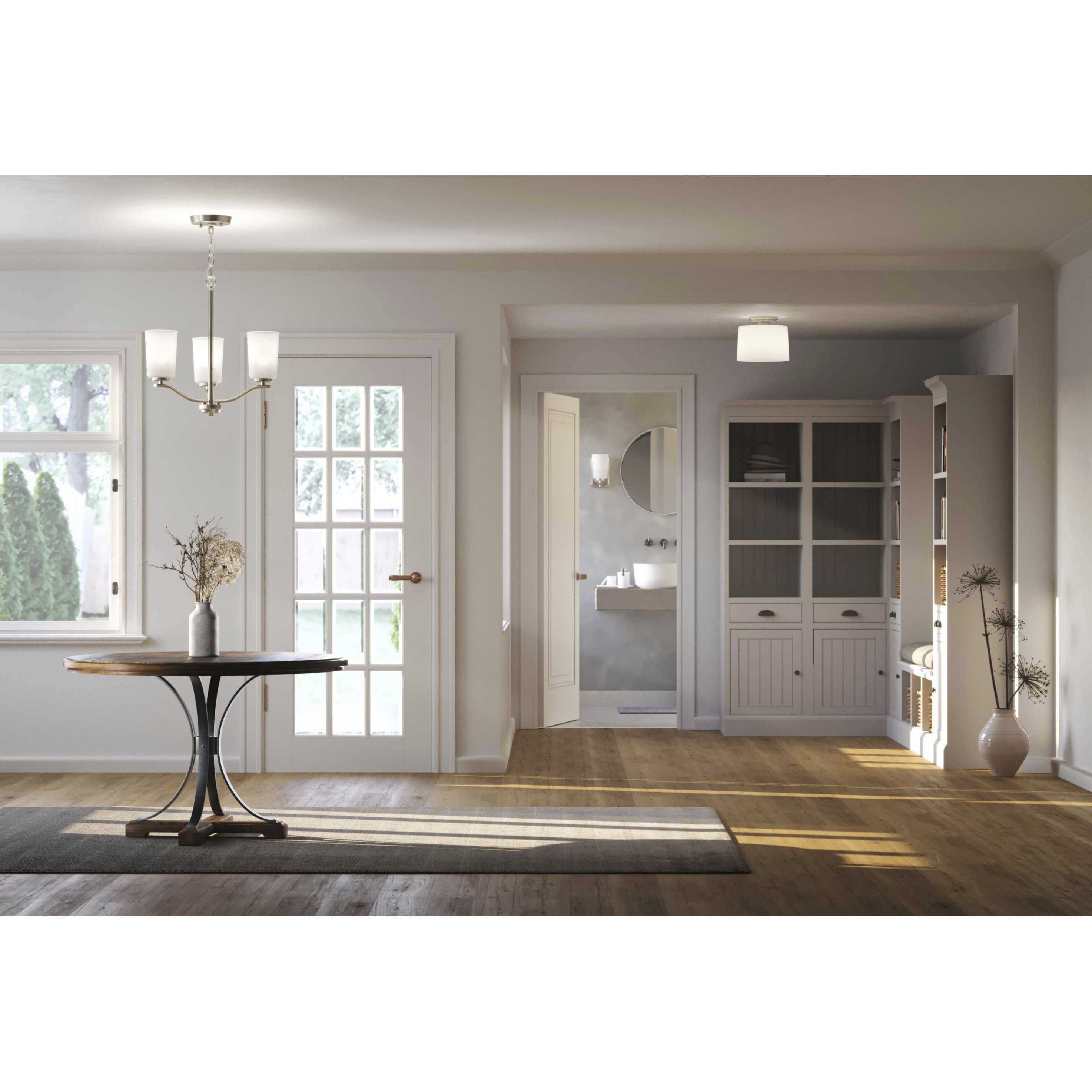 Adley 1 Light 4.5 inch Brushed Nickel Bath Vanity Light Wall Light