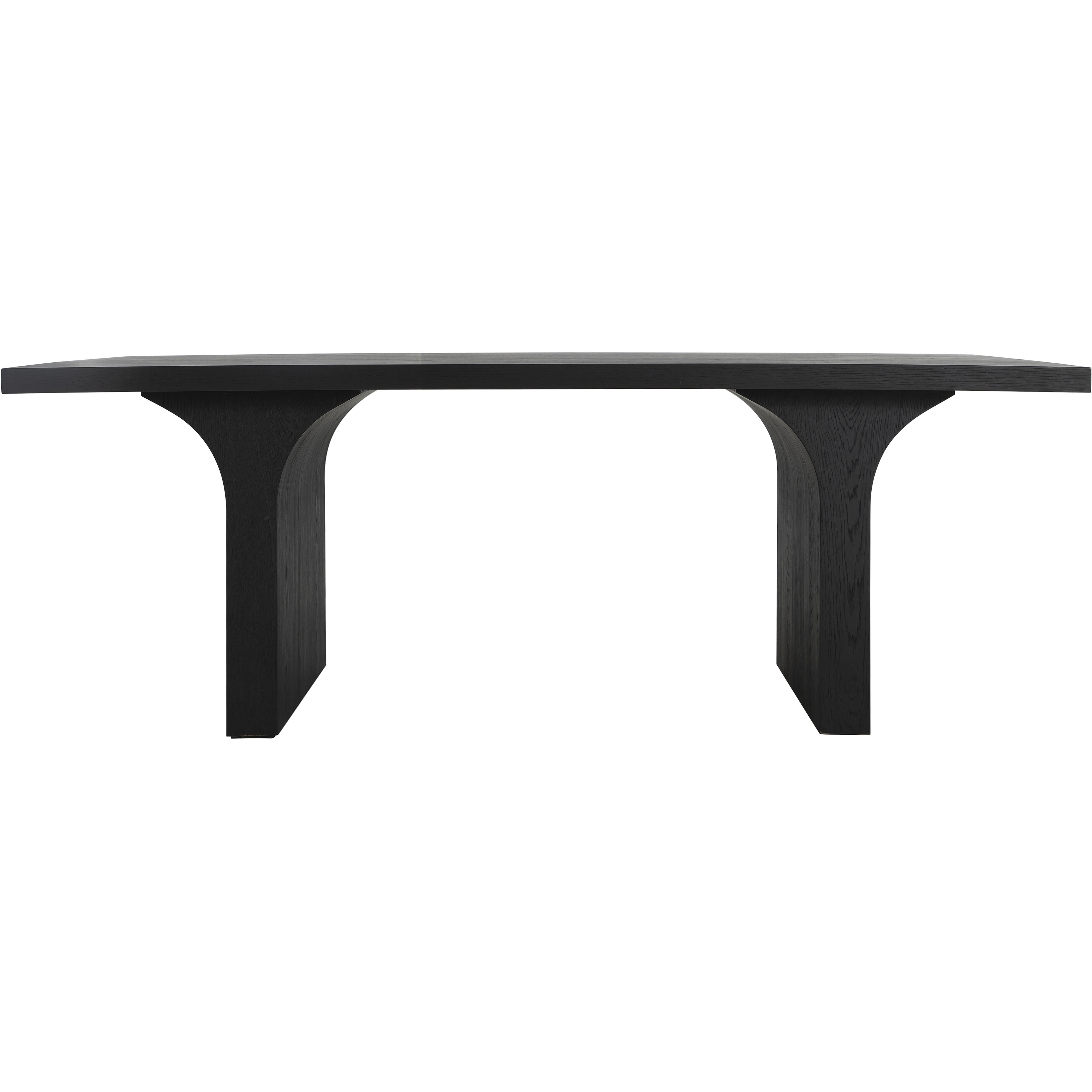 Miera 84 X 42 inch Brushed Black Dining Table