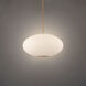 Illusion 1 Light 22.13 inch Aged Brass Pendant Ceiling Light in 2700K