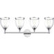 Ashridge 4 Light 35.75 inch Polished Chrome Vanity Wall Sconce Wall Light
