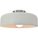 Radiance Collection - Spire 1 Light 10 inch Matte White Semi-Flush Ceiling Light, Form+Finish+Function