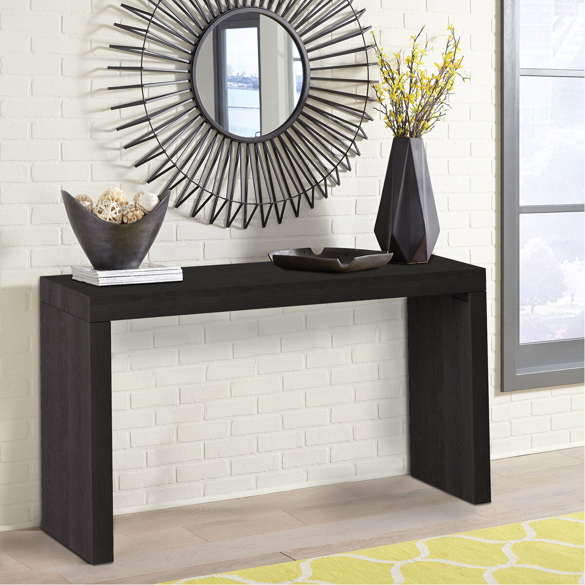Jennifer 58 inch Black Console Table