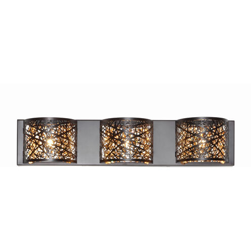 Inca LED 24 inch Bronze Bath Vanity Light Wall Light in Cognac, With Bulb