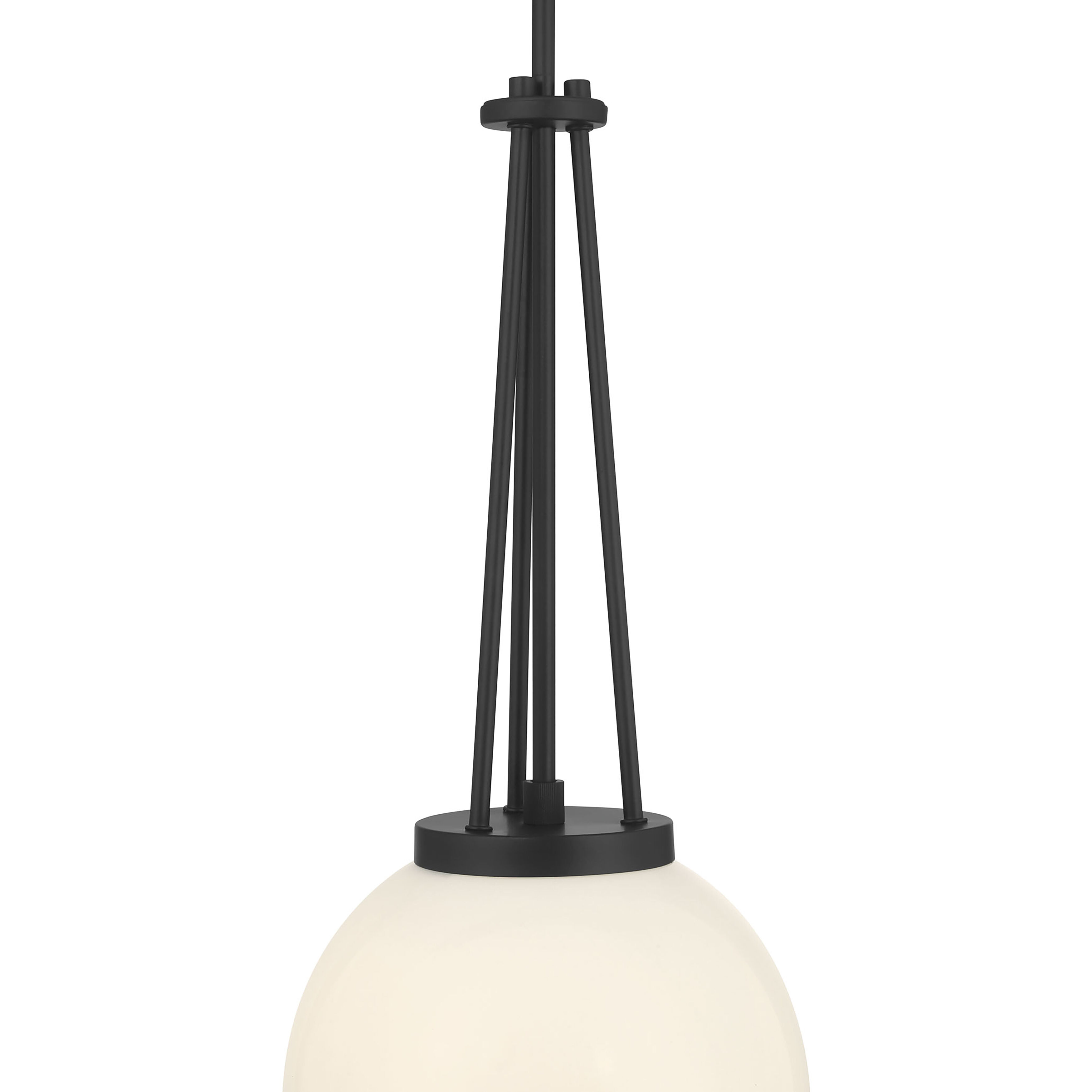 Vellin 1 Light 10 inch Matte Black Pendant Ceiling Light