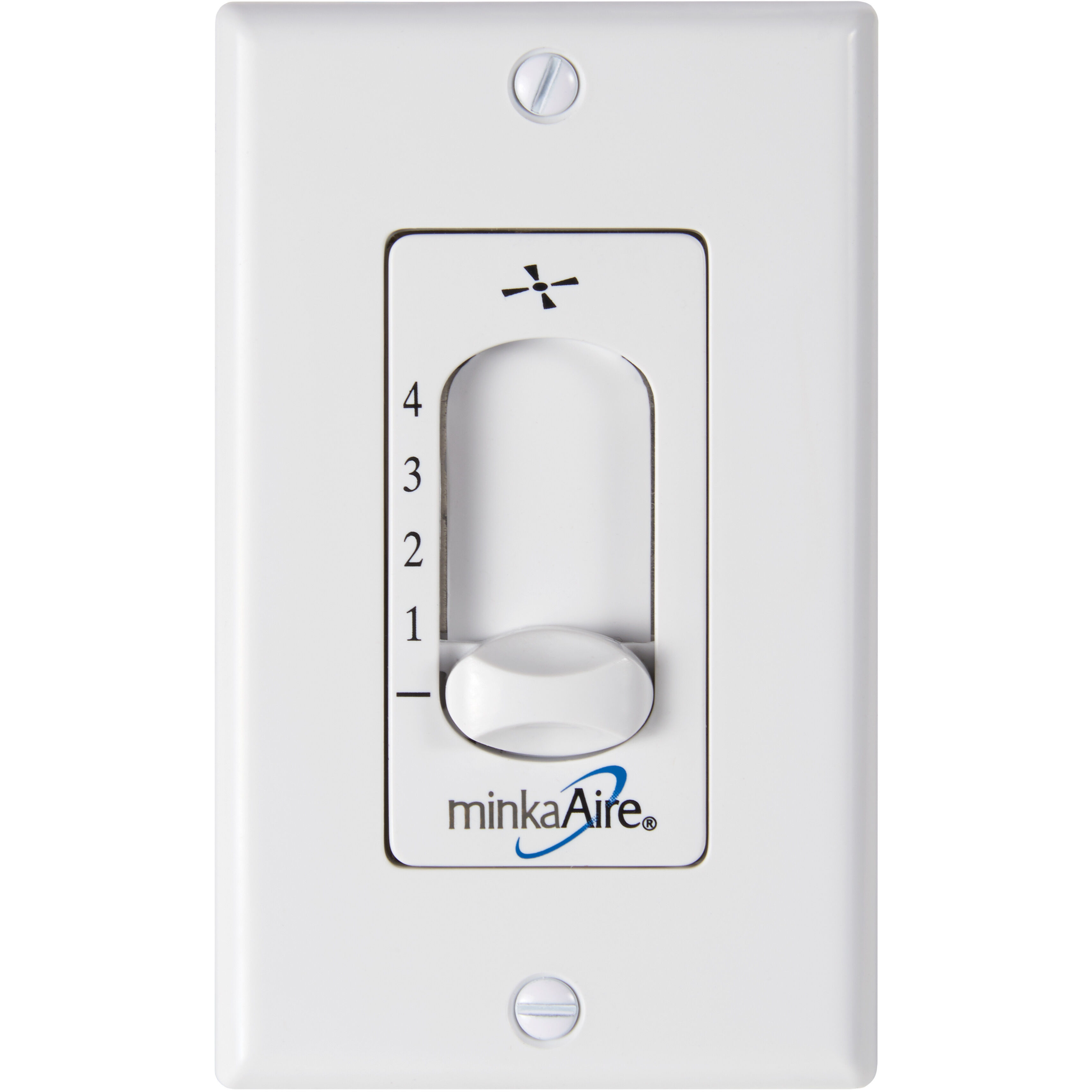 Aire White Wall Mount Fan Control