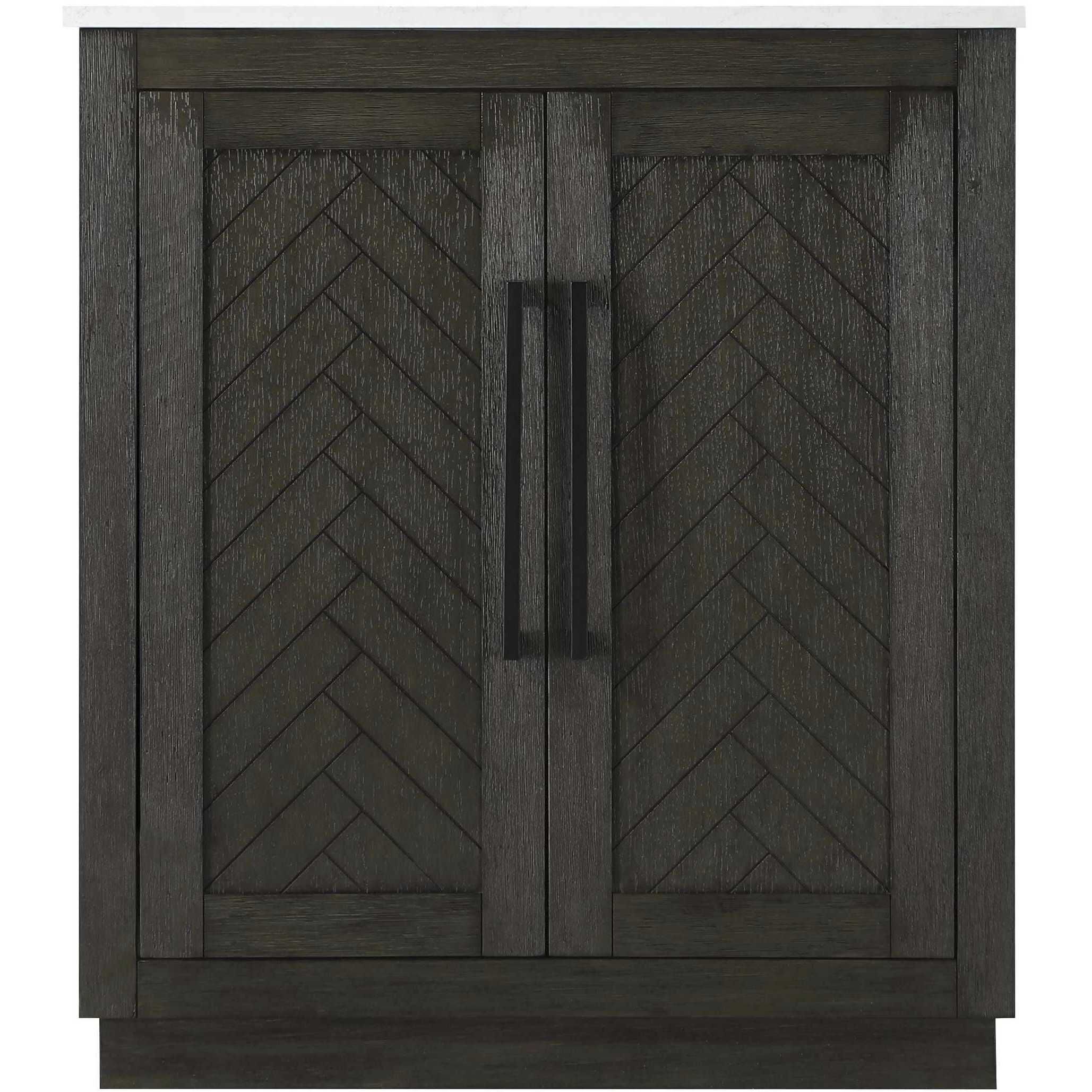 Chase 30 X 34 inch Chocolate Oak Bathroom Vanity Cabinet