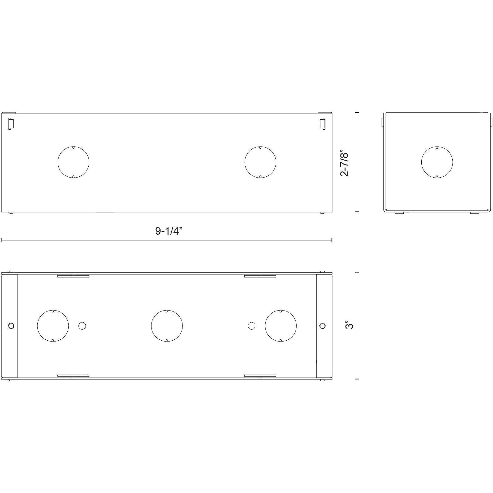 Newport Exterior Wall/Step Light Back Box