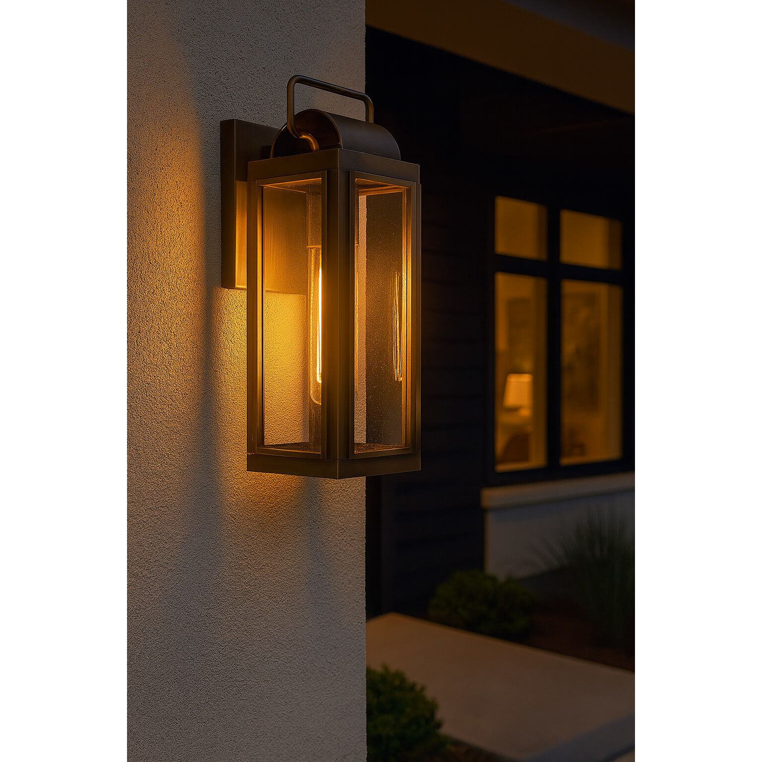 Heritage Sag Harbor LED 16 inch Burnished Bronze Outdoor Wall Mount Lantern, Small