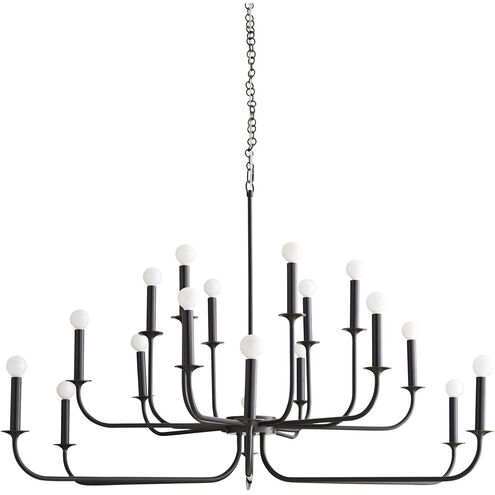 Breck 18 Light 48 inch Bronze Chandelier Ceiling Light, Large, Essential Lighting