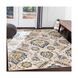 Macduff 87 X 63 inch Charcoal/Navy/Sky Blue/Butter/Ivory/White Rugs, Rectangle