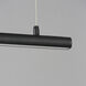 Continuum LED 38.5 inch Black Linear Pendant Ceiling Light