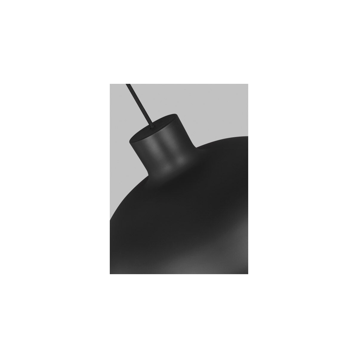 Sean Lavin Foundry Pendant Ceiling Light in Nightshade Black, Integrated LED