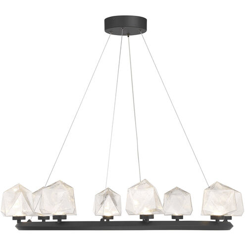 Castello LED 33.63 inch Matte Black Chandelier Ceiling Light