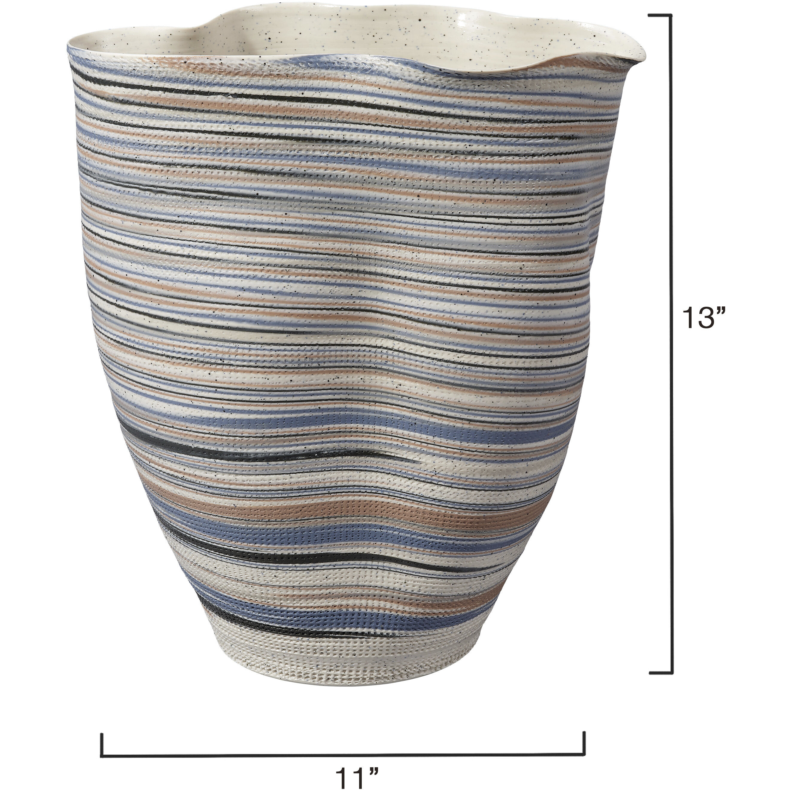 Undulation 13 X 11 inch Vase