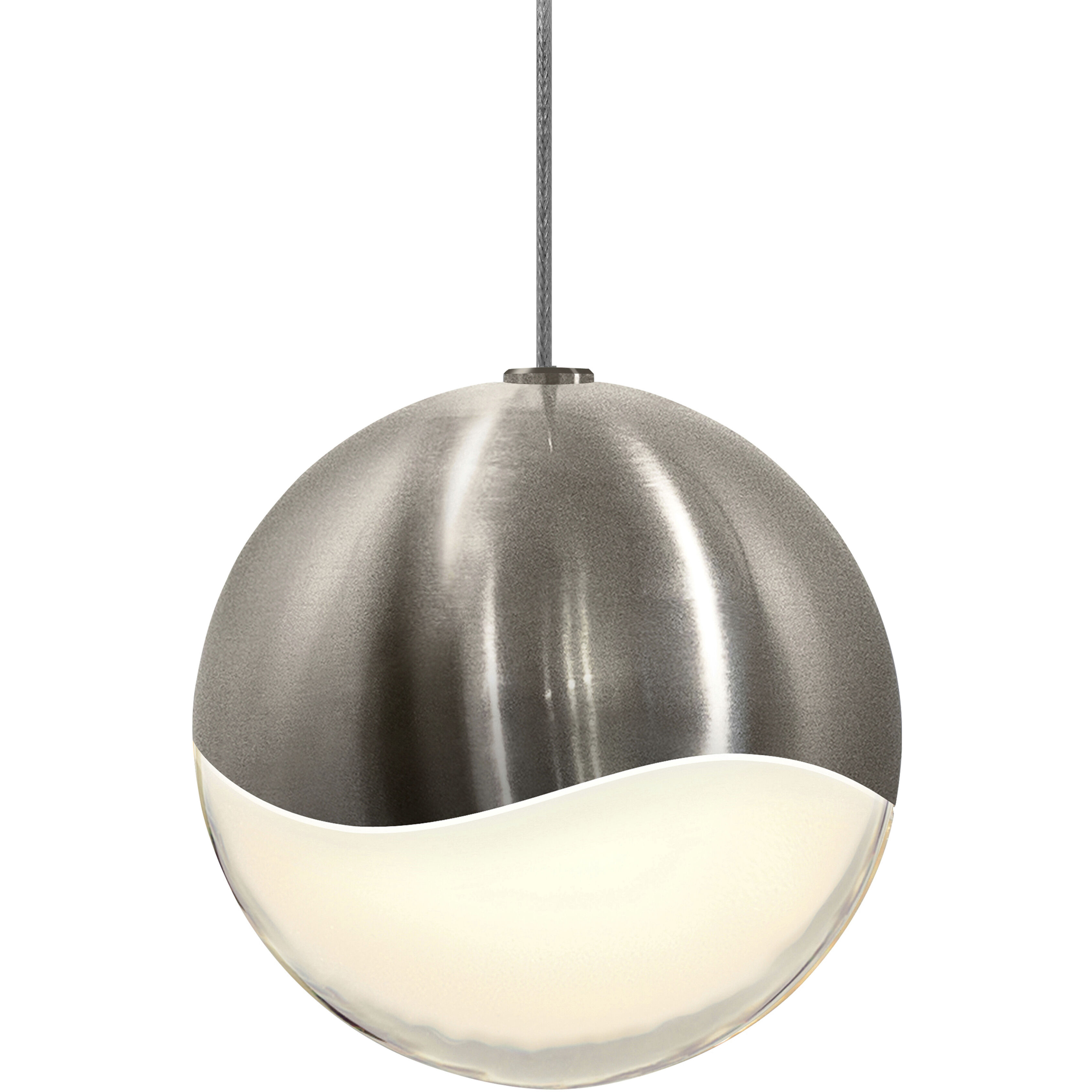 Grapes LED 3.75 inch Satin Nickel Pendant Ceiling Light in Large