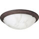 Eclipse 4 Light 27 inch Cobblestone Semi-Flush Mount Ceiling Light in Tiffany Art Glass