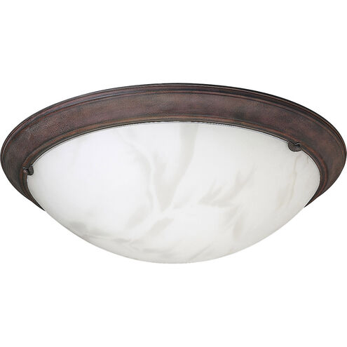 Eclipse 4 Light 27 inch Cobblestone Semi-Flush Mount Ceiling Light in Tiffany Art Glass