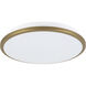 Brook 13.13 inch Brushed Gold Flush Mount Ceiling Light