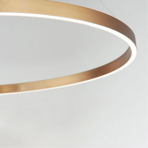 Groove LED 31.5 inch Gold Single Pendant Ceiling Light