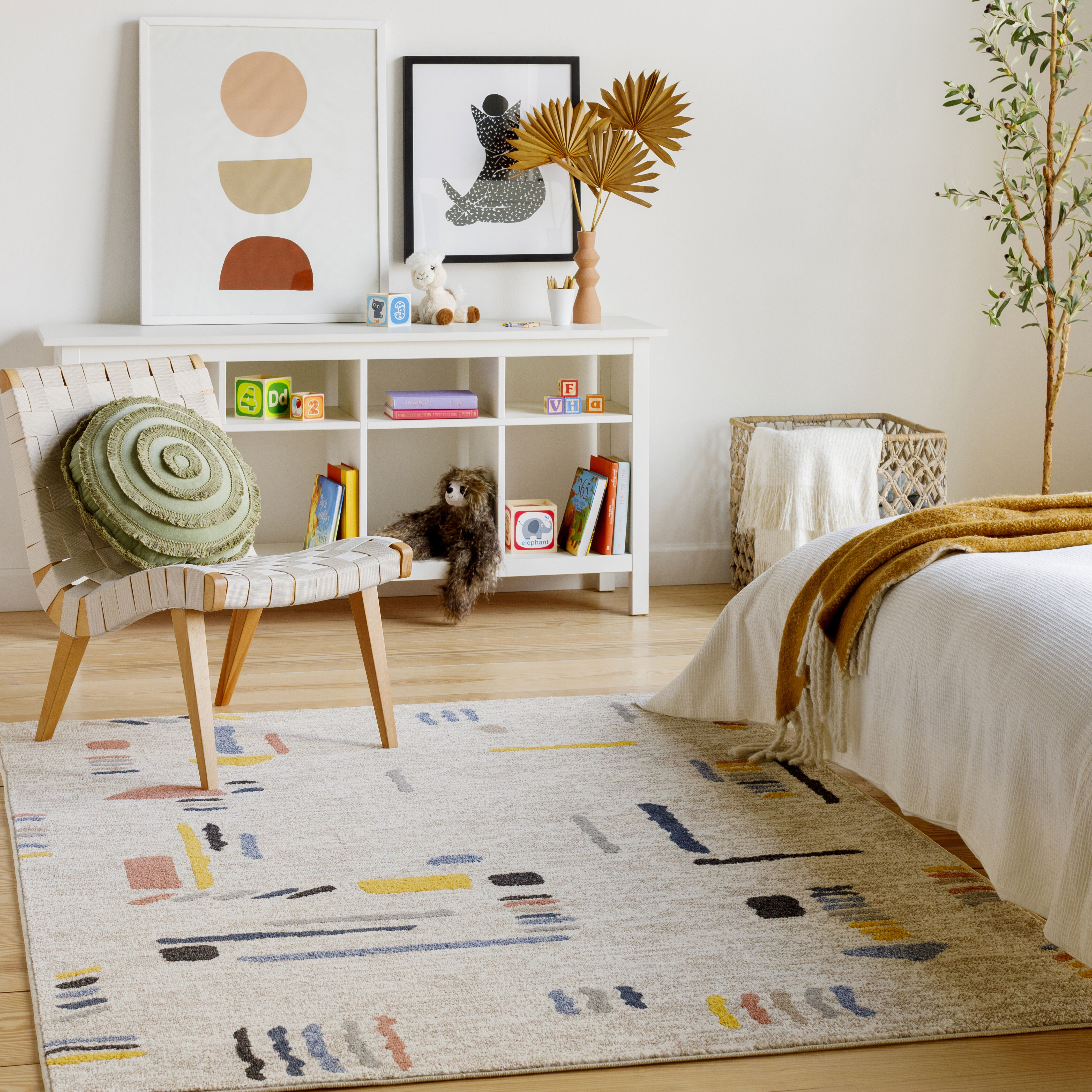 Delphi 108 X 79 inch Light Grey Rug, Rectangle