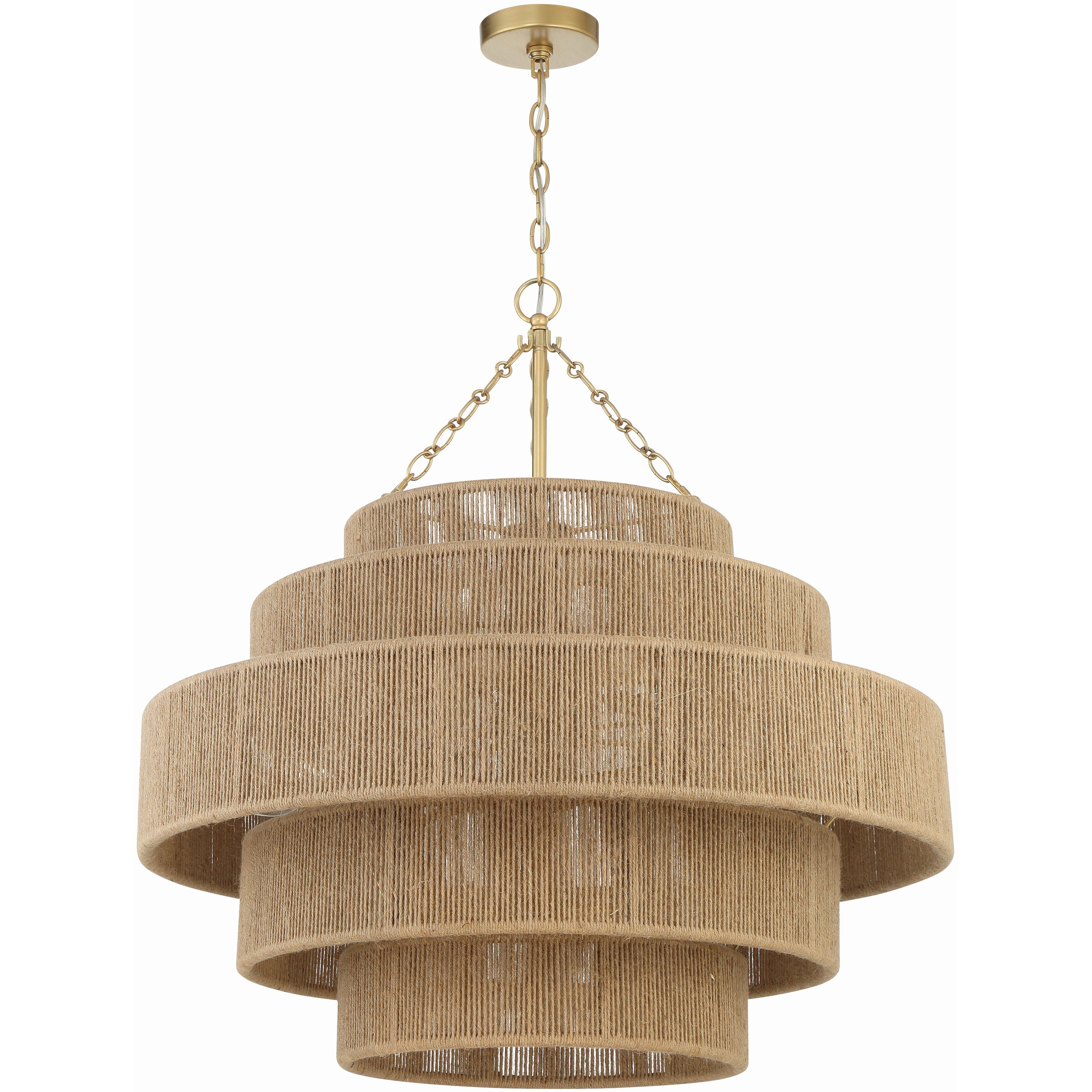 Shyla 20 Light 32 inch Soft Gold Chandelier Ceiling Light
