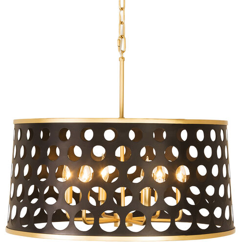 Bailey 6 Light 24 inch Gold Pendant Ceiling Light